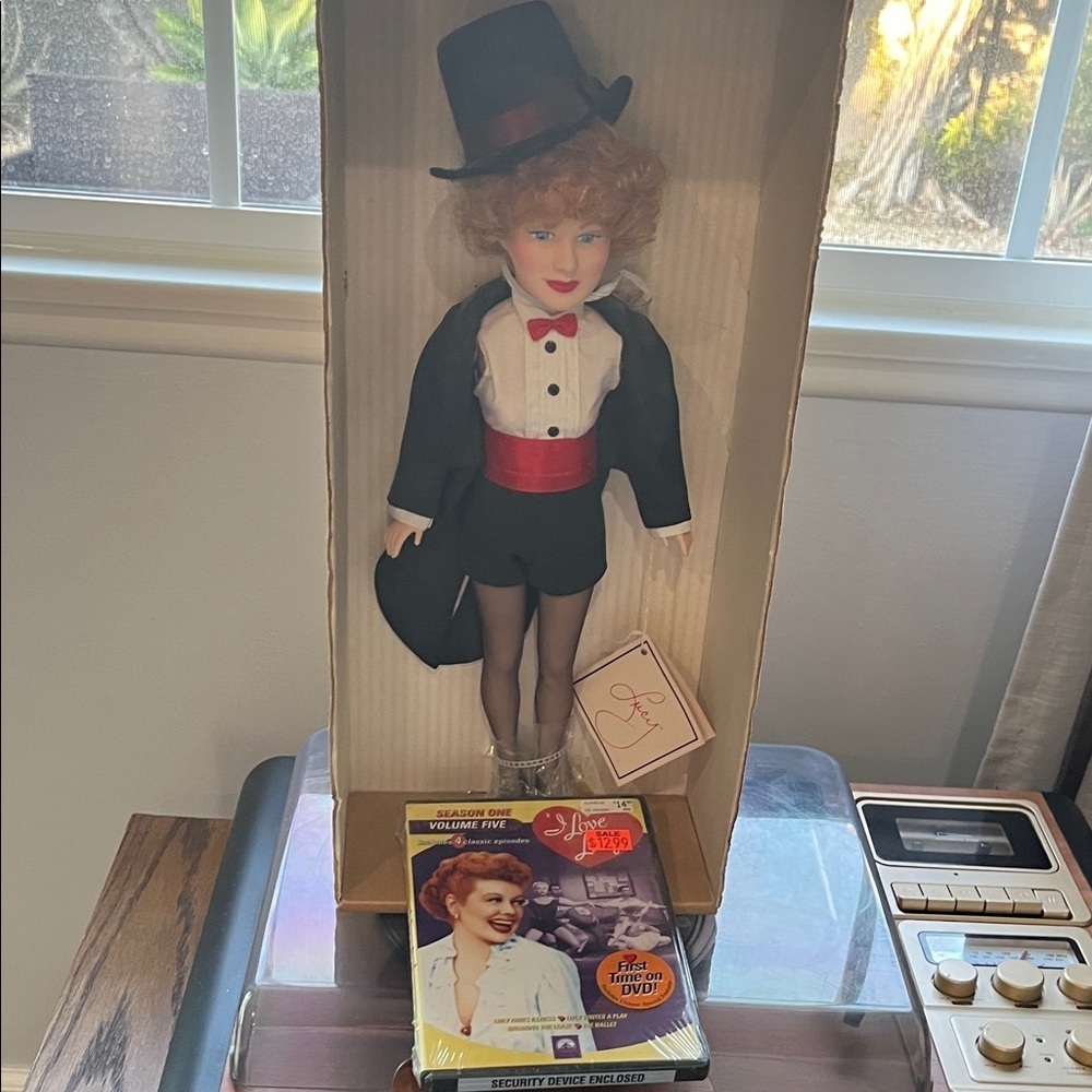 I Love Lucy Season One Volume Five DVD and vintage Lucy doll